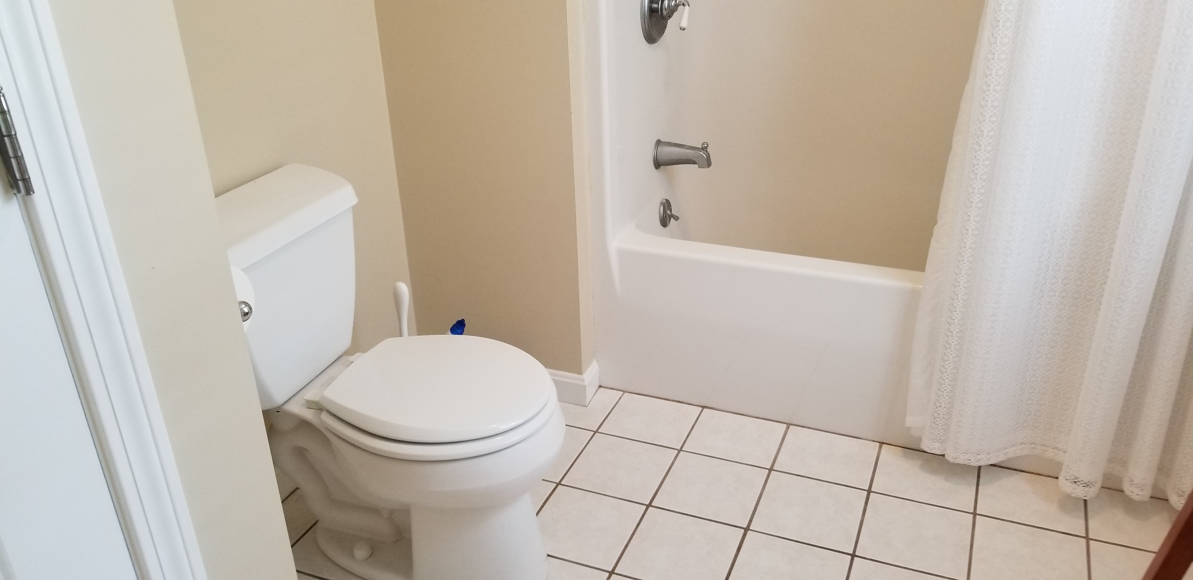 Before: Outdated Bathroom