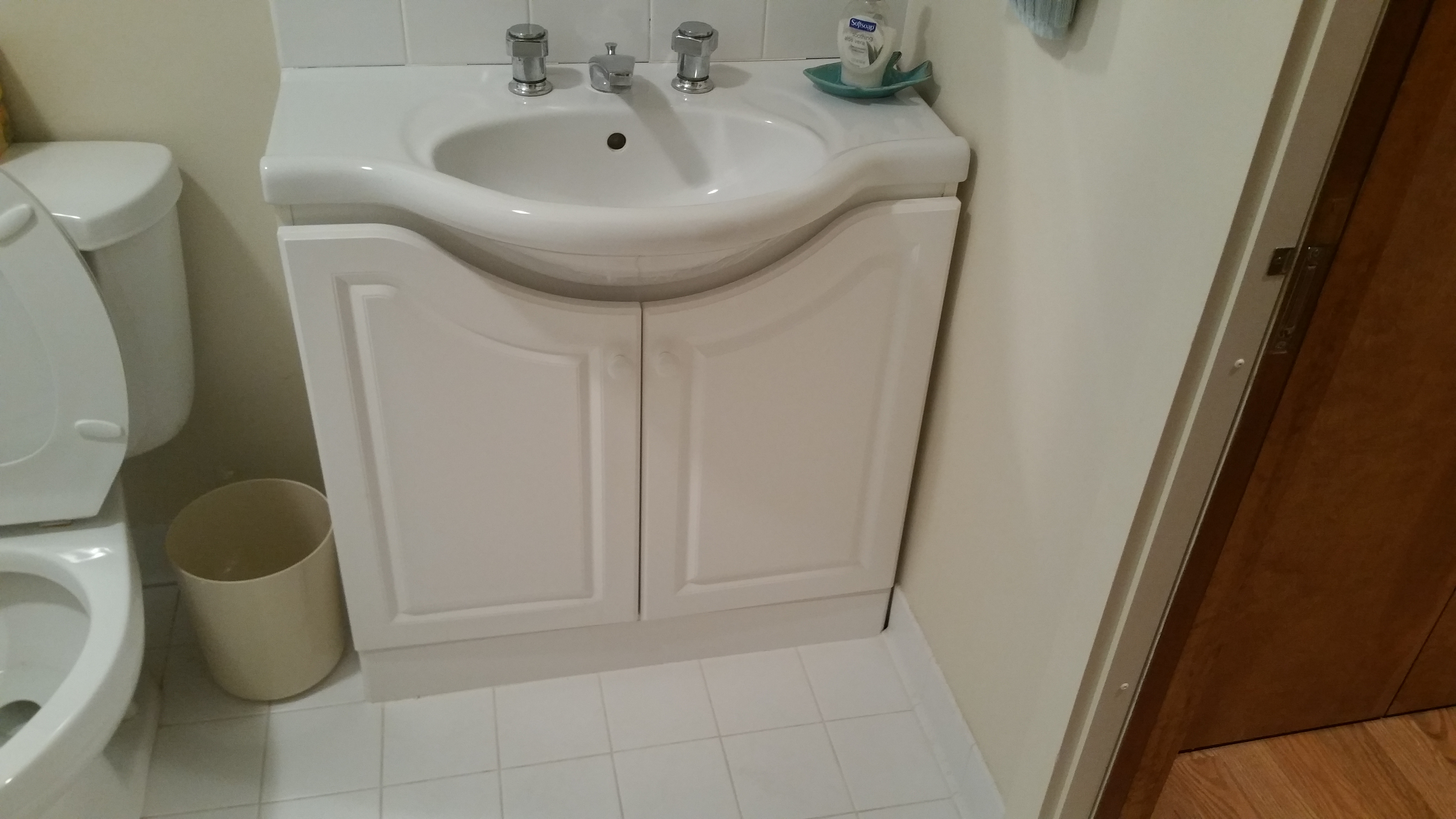 Before: Basic Guest Bathroom