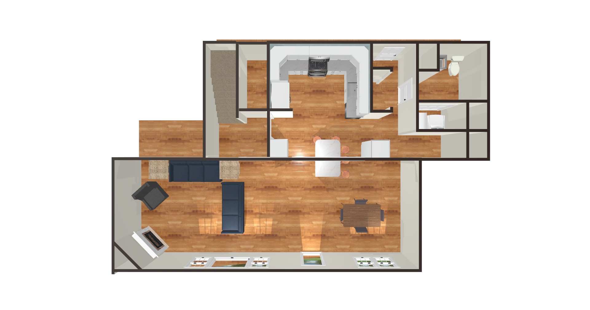 L-Shaped Kitchen Layout
