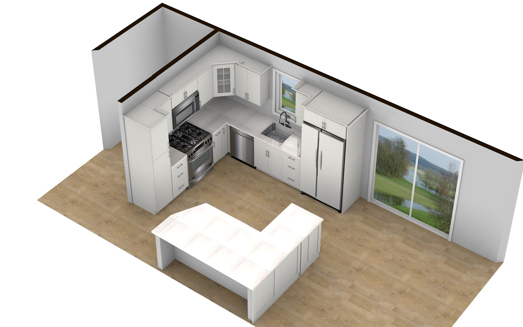 Modern Open Kitchen Layout