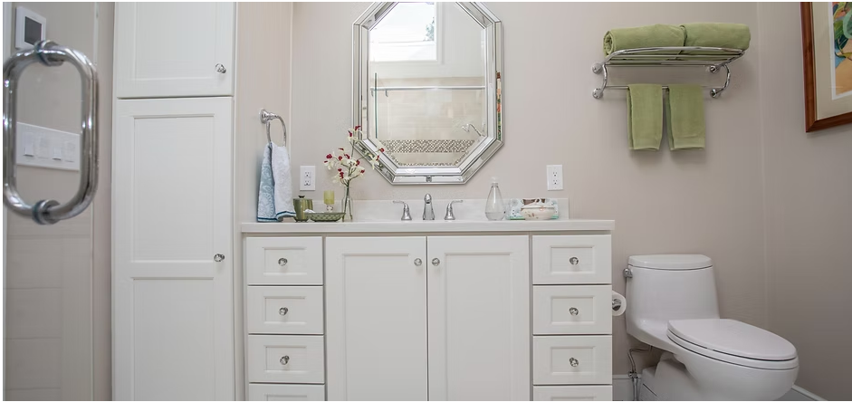 Double Sink Vanity with Marble Brewster