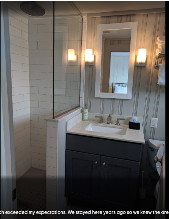 Contemporary Small Vanity Dark Finish Brewster MA
