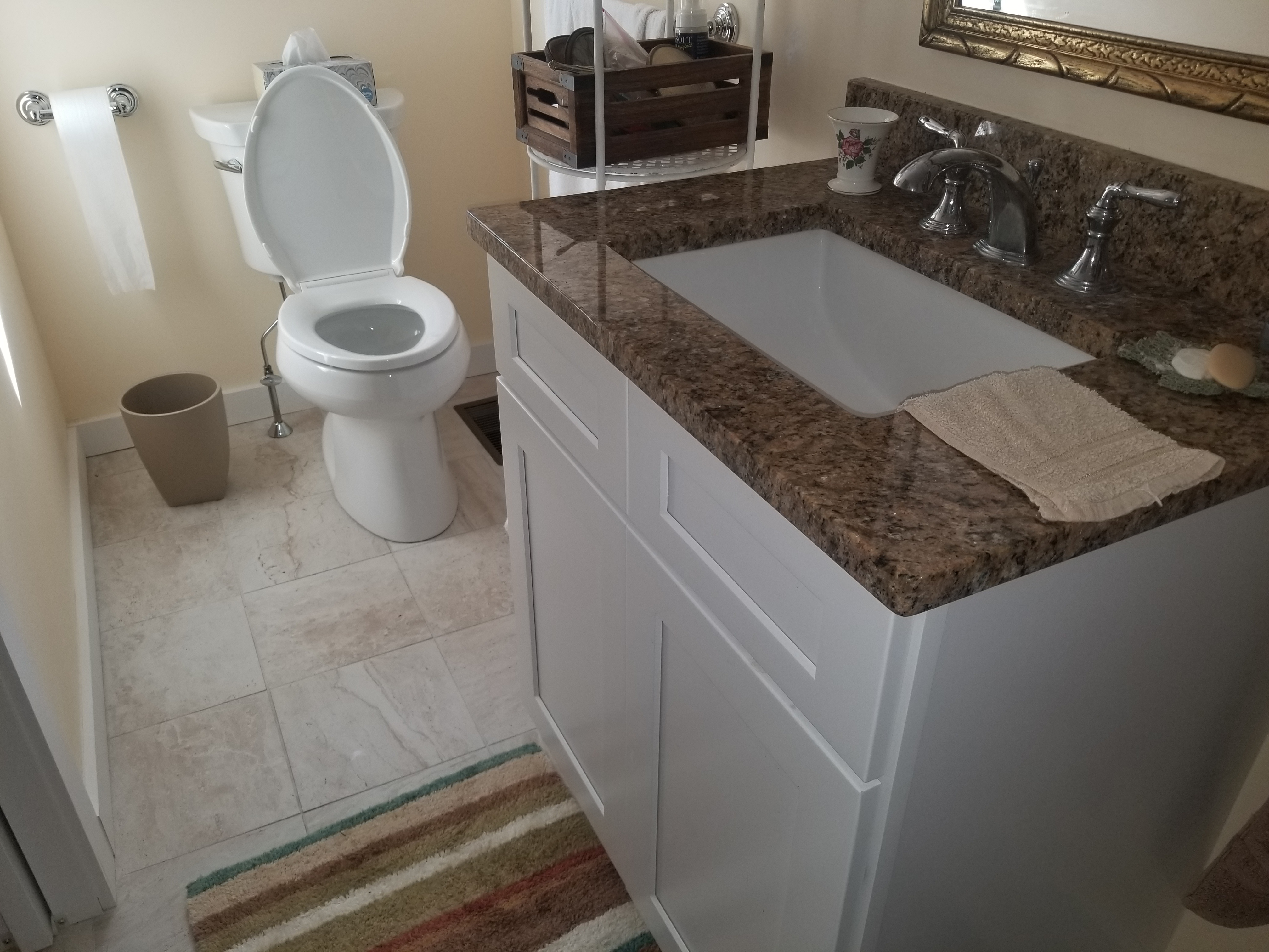 Bathroom Vanity in Neutral Bathroom Brewster MA