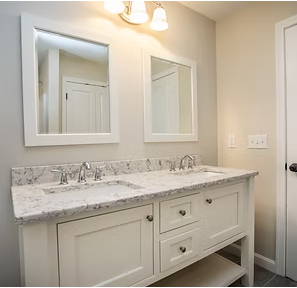 Custom Bathroom Vanity Installation